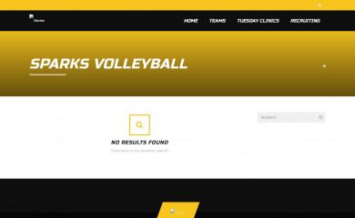 sparksvolleyball.com screenshot
