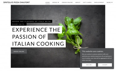 spatolaspizza.com screenshot