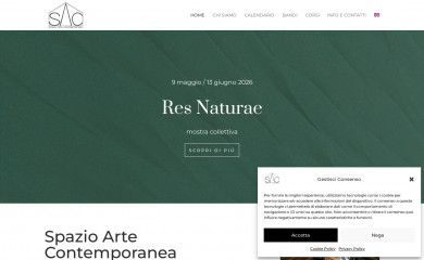 spazioartecontemporanea.com screenshot