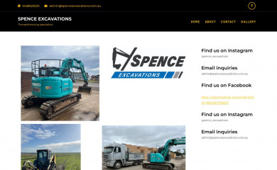 spenceexcavations.com.au screenshot