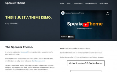 https://speakertheme.com screenshot