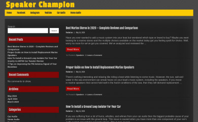 speakerchampion.com screenshot