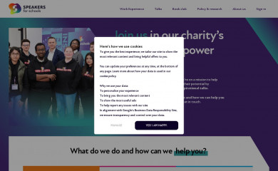 speakers4schools.org screenshot