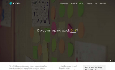 spearmarketing.com screenshot