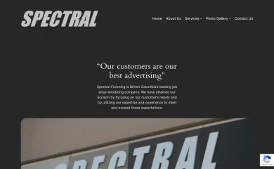 spectralfinishing.ca screenshot