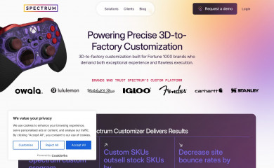 spectrumcustomizer.com screenshot
