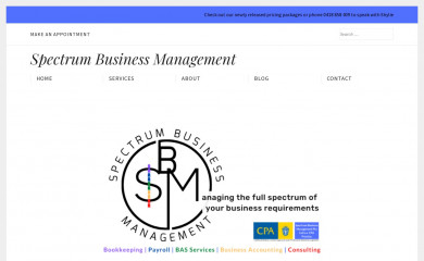 spectrumbusinessmanagement.com.au screenshot
