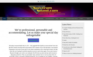spectrumsound.com screenshot