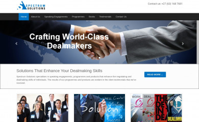 spectrumsolutions.co.za screenshot