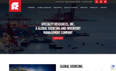 specialtyresources.com screenshot
