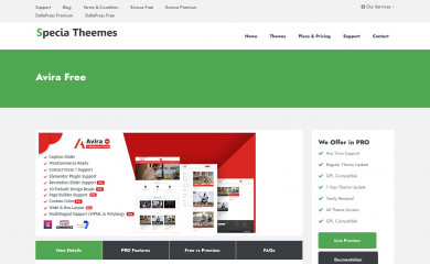 https://speciatheme.com/avira-free/ screenshot