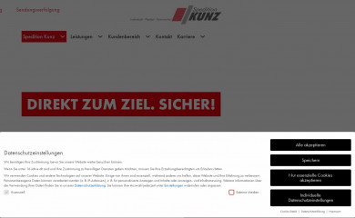 spedition-kunz.de screenshot