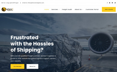 sphereonelogistics.com screenshot
