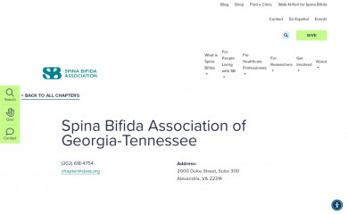 spinabifidaga.org screenshot