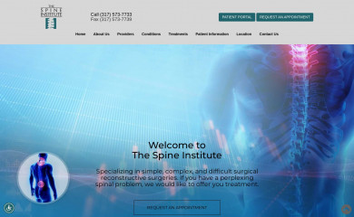 spineinstituteindy.com screenshot