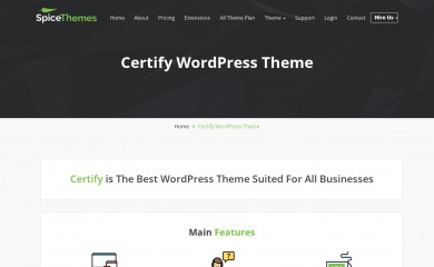 https://spicethemes.com/certify-wordpress-theme screenshot