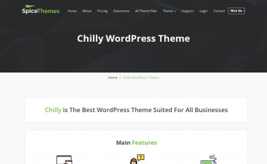 https://spicethemes.com/chilly-wordpress-theme/ screenshot