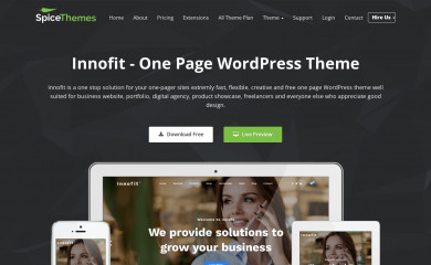 https://spicethemes.com/innofit/ screenshot