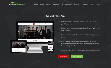 https://spicethemes.com/spicepress/ screenshot