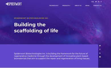 spiderwortbio.com screenshot
