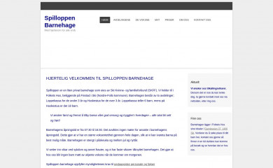 spilloppenbarnehage.no screenshot