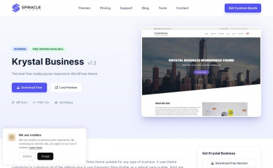 https://www.spiraclethemes.com/krystal-business-free-wordpress-theme/ screenshot