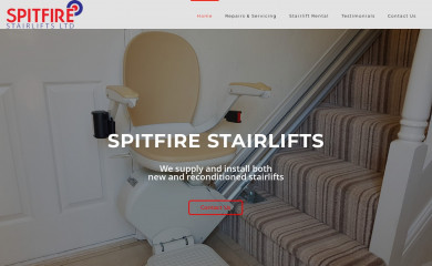 spitfirestairlifts.co.uk screenshot