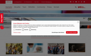https://www.spooe.at screenshot