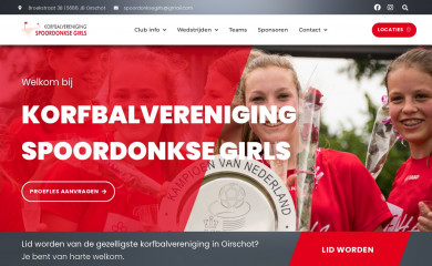 spoordonksegirls.nl screenshot