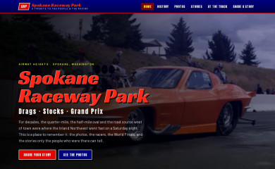 spokaneracewaypark.com screenshot