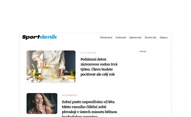sportdenik.cz screenshot