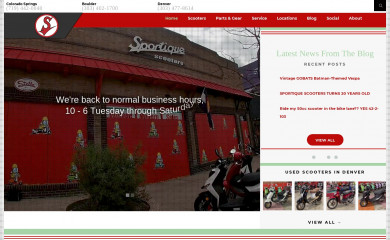 sportiquescooters.com screenshot