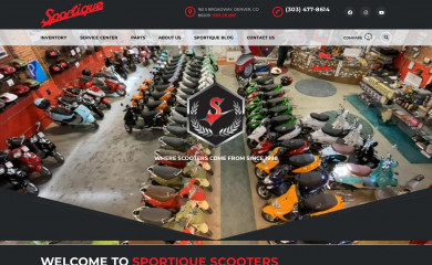 sportiquescooters.com screenshot