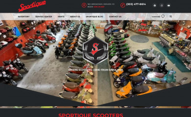 sportiquescooters.com screenshot