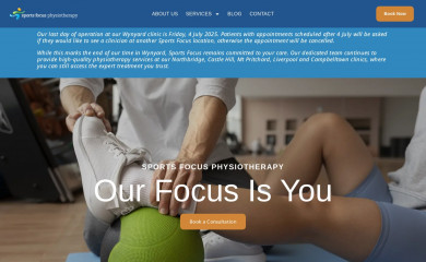 sportsfocusphysio.com.au screenshot