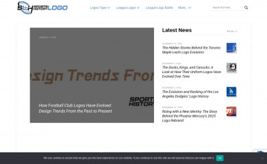 sportslogohistory.com screenshot