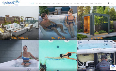 splashhottubspools.com screenshot