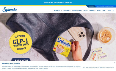 splendaprofessional.com screenshot