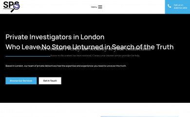 spsinvestigations.co.uk screenshot