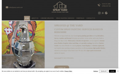 spray-yard.co.uk screenshot
