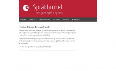 spraakbruket.no screenshot