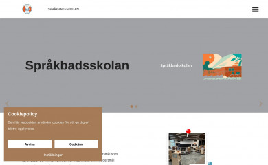 sprakbadsskolan.fi screenshot