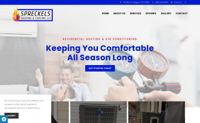 spreckelshc.com screenshot