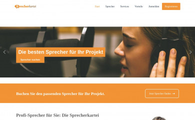 sprecherkartei.info screenshot