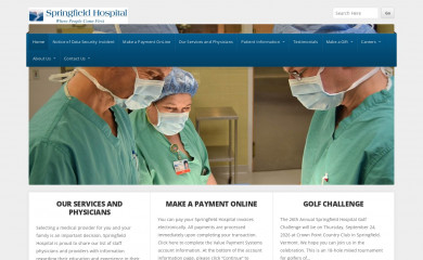 springfieldhospital.org screenshot