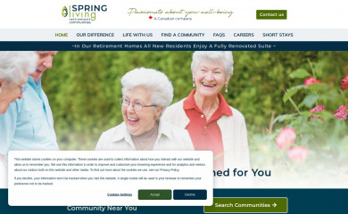 springliving.ca screenshot