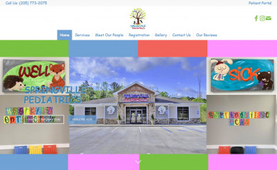 springvillepediatric.com screenshot