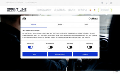 sprintline.eu screenshot