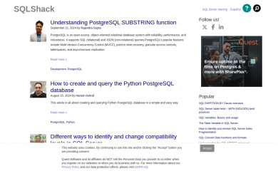 sqlshack.com screenshot