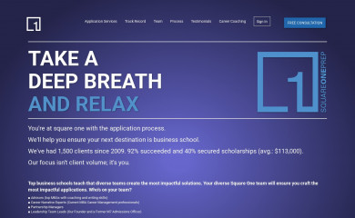 squareoneprep.com screenshot